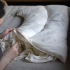 【纯手工制造 日本匠心】金泽屋 不对称羊毛U型枕/天然亚麻枕套 每周限供10套
