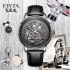 飞亚达(FIYTA)手表 摄影师系列商务时尚机械黑盘皮带男表GA860012.BBB